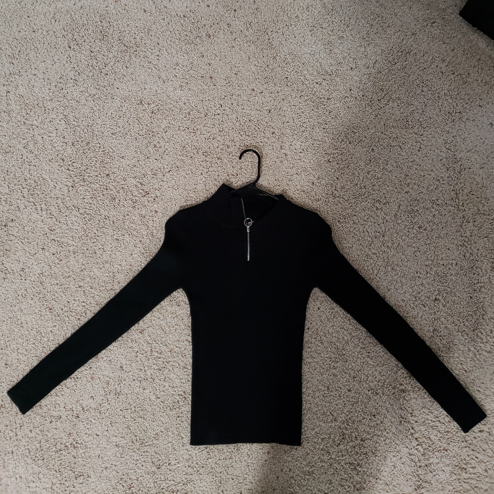 Black long sleeve with 1/4 zip
